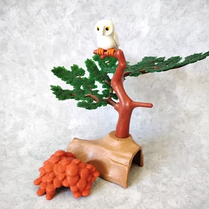 Playmobil Tree White Owl Hollow Log Plants Forest Landscape A11 - Bild 1 von 5