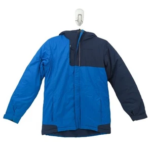 Columbia Kids L 14/16 Omni Shield Hooded Puffer Jacket Blue Long Sleeve FLAWS - Picture 1 of 13