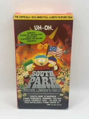 South Park Bigger Longer Uncut VHS 1999 Comedy Movie Classic Animated RARE!! - Image 1 of 3