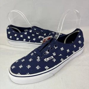 VANS x NY YANKEES Authentic Sneaker Shoes NEW YORK MLB BASEBALL Sz M-10 W-12 - Picture 1 of 11