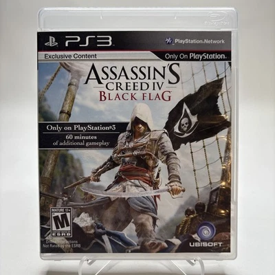 Assassin's Creed IV 4 Black Flag (Sony PlayStation 3 PS3) Complete Tested Works - Image 1 of 4