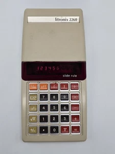 Calculadora de reglas deslizantes Litronix 2260 de colección - Imagen 1 de 4