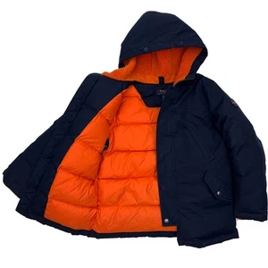 Ralph Lauren Polo Duck Down Blue Jacket Coat Boys S 8 - Picture 1 of 7