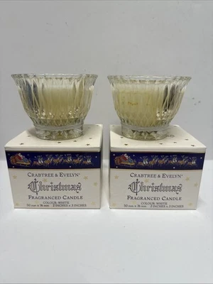 Crabtree & Evelyn Vela Perfumada Navidad con Tarro de Cristal 4.5 OZ De Colección Nueva Foto 1 de 4