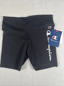 Champion Girls Size Small 7/8 Biker Shorts Black - Picture 1 of 3