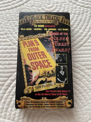 Plan 9 From Outer Space (VHS, 1994) Sherlock Theatre The Worst VHS Video Movie - Image 1 of 4