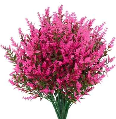 Flor Artificial De Plástico Lavanda, Planta Falsa De Boda, Decoración De - Imagen 1 de 4