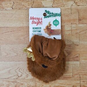 Merry & Bright Reptile Reindeer Costume for Bearded Dragon NWT