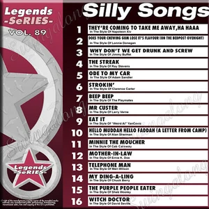 SILLY SONGS  LEGEND SERIES VOL-89 KARAOKE CD+G 16 tracks NEW IN PLASTIC w/PRINT - Picture 1 of 2