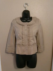 Loft women's cute Kahki lined jacket, size 4P - Picture 1 of 6