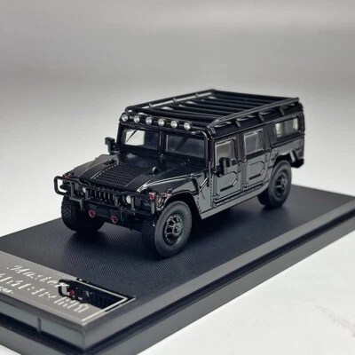 Master 1:64 Scale Hummer H1 1999 SUV Alloy Diecast Car Model Toy Gift Black - Image 1 of 4