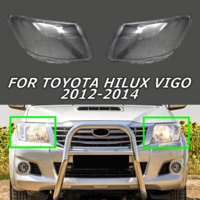 Par de tapas de cubierta de carcasa de faros para Toyota Hilux Vigo 2012 2013 Foto 1 de 4