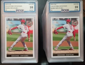 Leaf Collectors Convention Shohei Ohtani 2018 radiocontrol graduado FCGS 10 gemas como nuevo - cantidad - Imagen 1 de 5
