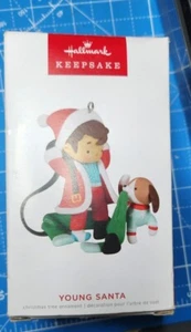 2022 Hallmark Keepsake Young Santa. Christmas Tree Ornament  - Picture 1 of 8