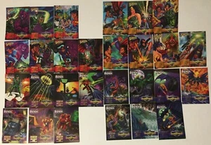 Juego de 28 cartas DC OverPower Mission Might Over Mind, Into the Depths, Eye Storm - Imagen 1 de 5