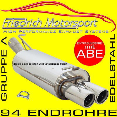FRIEDRICH MOTORSPORT V2A SPORTAUSPUFF Für VW Beetle 5C 1.4 TSI • 635.30€