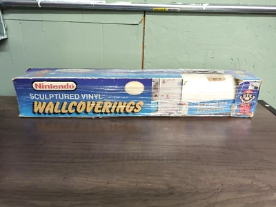 1989 Nintendo Super Mario Princess Peach sculptured Vinyl Wall Coverings in box - Image 1 of 4