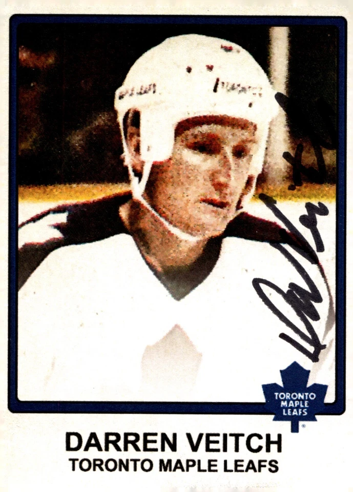Darren Veitch - Signed Custom 2.5" x 3.5" Toronto Maple Leafs Photo Card - Image 1 of 1