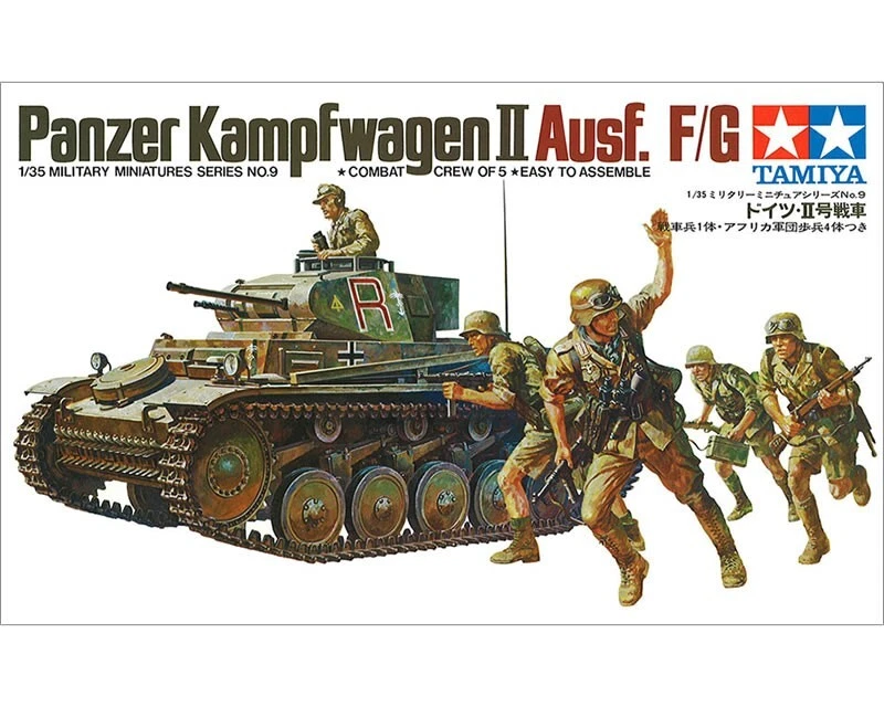 Tamiya German Panzerkampfwagen II Ausf. F/G 1 35 35009 modellismo -E4