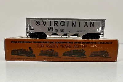 HO Scale Tyco Non-Operating Hopper Car Railroad Train #344-C Virginian VGN #2610 - Image 1 of 4