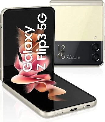 Samsung Galaxy Z Flip 3 5G F711U 128G Factory Unlocked Smartphone OPEN BOX White - image 1 of 3