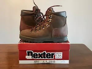 Vintage Dexter Women's 8 M Mountaineering Alpine Hiking Boots Leather USA - Picture 1 of 10