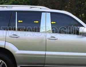 2003 2004 2005 2006 LEXUS GX470 STAINLESS STEEL 6 PC PILLAR POST MOLDING SET - Picture 1 of 2