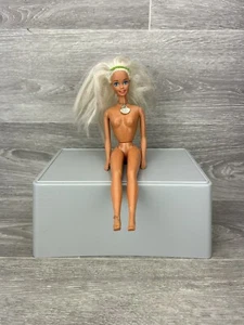 Vintage Retro 1966 Barbie Doll Made In Malaysia With Shell Necklace & Headband - Picture 1 of 12