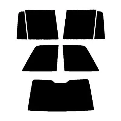 Pre Cut Window Tint for Land Rover Range Rover 2003-12 L322 5% Limo Black Rear - Image 1 of 4