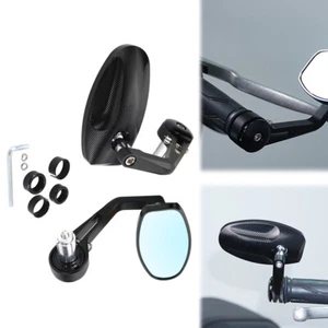 Fit For Yamaha FZ8-N/FZ8-S/ Fazer8 2010-2015 1 Set Bar End Rear View Mirrors - Picture 1 of 15