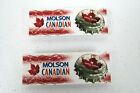 Molson Canadian Beer Pin Light Up 2002 Bottle Cap Advertising Lot of 2 