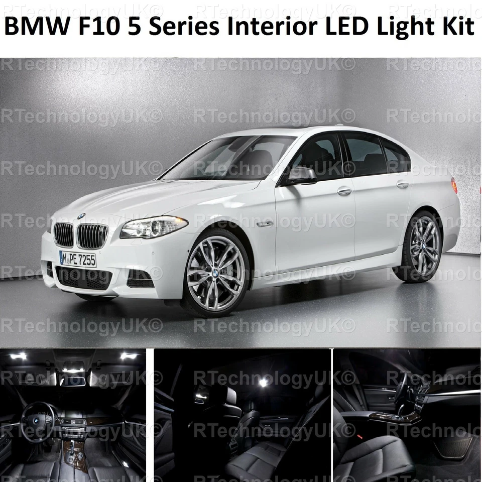 PREMIUM for BMW F10 5 Series FULL LED Light UPGRADE WHITE XENON Interior KIT - Image 1 of 1