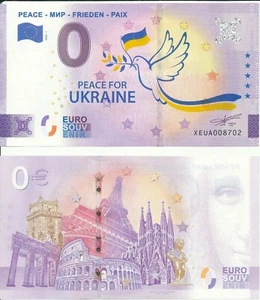 Ukraine 0 Euro 2022 UNC Peace for Ukraine numbers 9901 - 10000 last edition spin - Picture 1 of 1