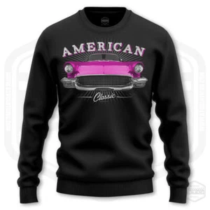 Men's 1957 Ford Thunderbird American Classic Car Sweatshirt - Picture 1 of 18