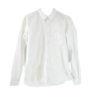 Uniqlo Mens Shirt White Slim Fit Casual Smart Office  Long Sleeve size M - Picture 1 of 13