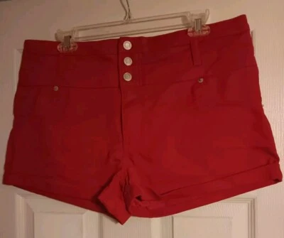 *Женские шорты Mossimo Supply Co*, размер 18/34, красные, с высокой талией, эластичные - Изображение 1 из 4