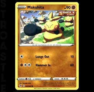 Makuhita #142/264 Common Fusion Strike 2021 EN Fighting Type Pokรฉmon TCG - Picture 1 of 3