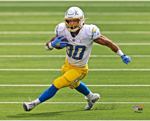 Austin Ekeler Los Angeles Chargers Unsigned Running Photograph Cover