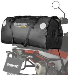 Bolso Trasero Moto Rhinowalk 65L Impermeable Lona Seca Negro NUEVO MT20650 - Imagen 1 de 11