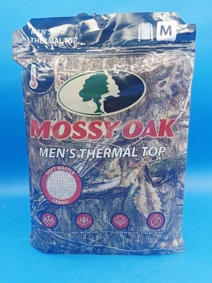 Mossy Oak Men's Thermal Shirt Size M. Color Gray  - Image 1 of 4