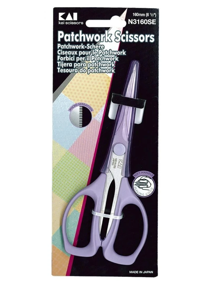 KAI Patchwork Scissors N3160SE, 160mm (6 1/3"). Made in Japan - image 1 of 1