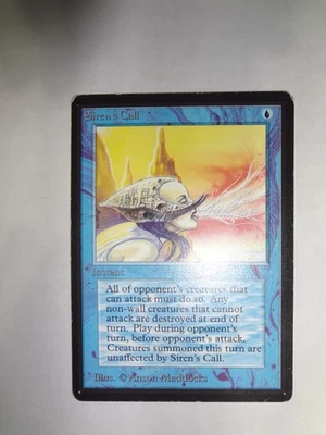 MTG MAGIC THE GATHERING CARD ORIGINAL BETA BLUE SIREN'S CALL INSTANT UNCOMMON - Image 1 of 2