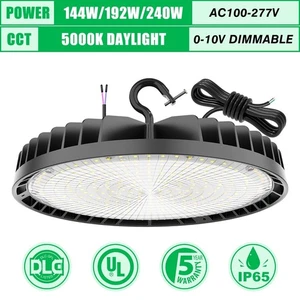 240 Watt UFO Led High Bay Light 36000 Lumens Adjustable Workshop Warehouse Lamp - Picture 1 of 12