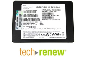 HPE SM863 SSD | PN: 816962-003 | 480GB | 2.5" SATA | MZ-7KM4800 | MK0480GFDKR - Picture 1 of 2