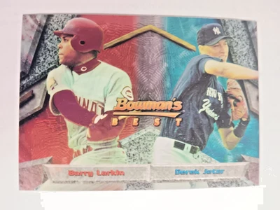 Bowman's Best 1994 Barry Larkin Derek Jeter #95 Reds Yankees Foto 1 de 2