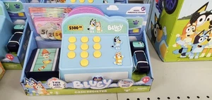 Registratore di cassa Bluey, suoni e frasi, con carta di credito giocattolo e contanti - Foto 1 di 5