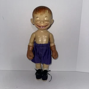 Bambola vintage Effanbee BOXER & pantaloncini & guanti "Happy Go Lucky" 1960 Alfred E Neuman - Foto 1 di 7
