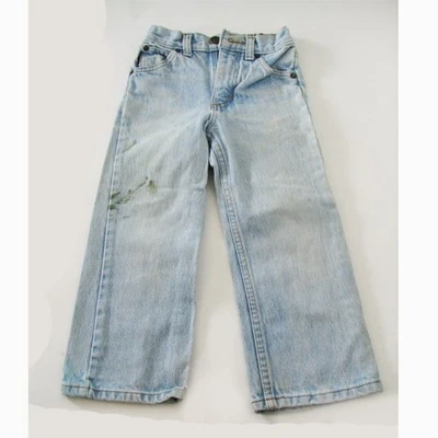 Polo Ralph Lauren Talla 4 Azul Bebé Envejecido Jeans Corte Clásico Espalda Elástica Foto 1 de 4