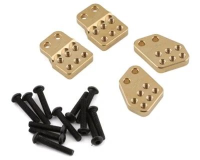 Yeah Racing Axial Capra Brass Shock Mounts w/Hardware (4) [YEA-AXCP-007] - Image 1 of 2