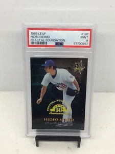 1998 Leaf Fractal Foundation #176 Hideo Nomo PSA 9 - Picture 1 of 2